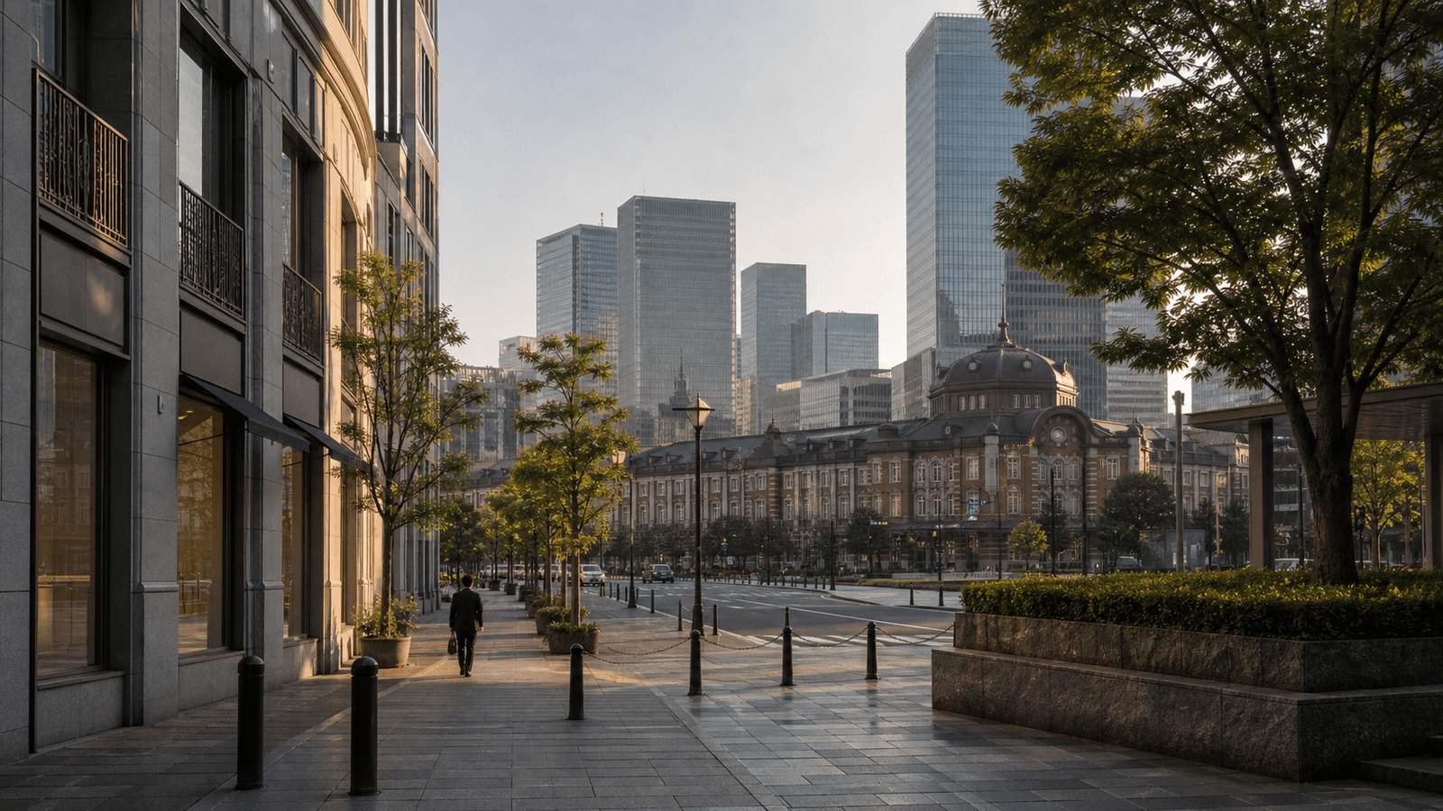 Ginza Tokyo Station and the Palace Gardens