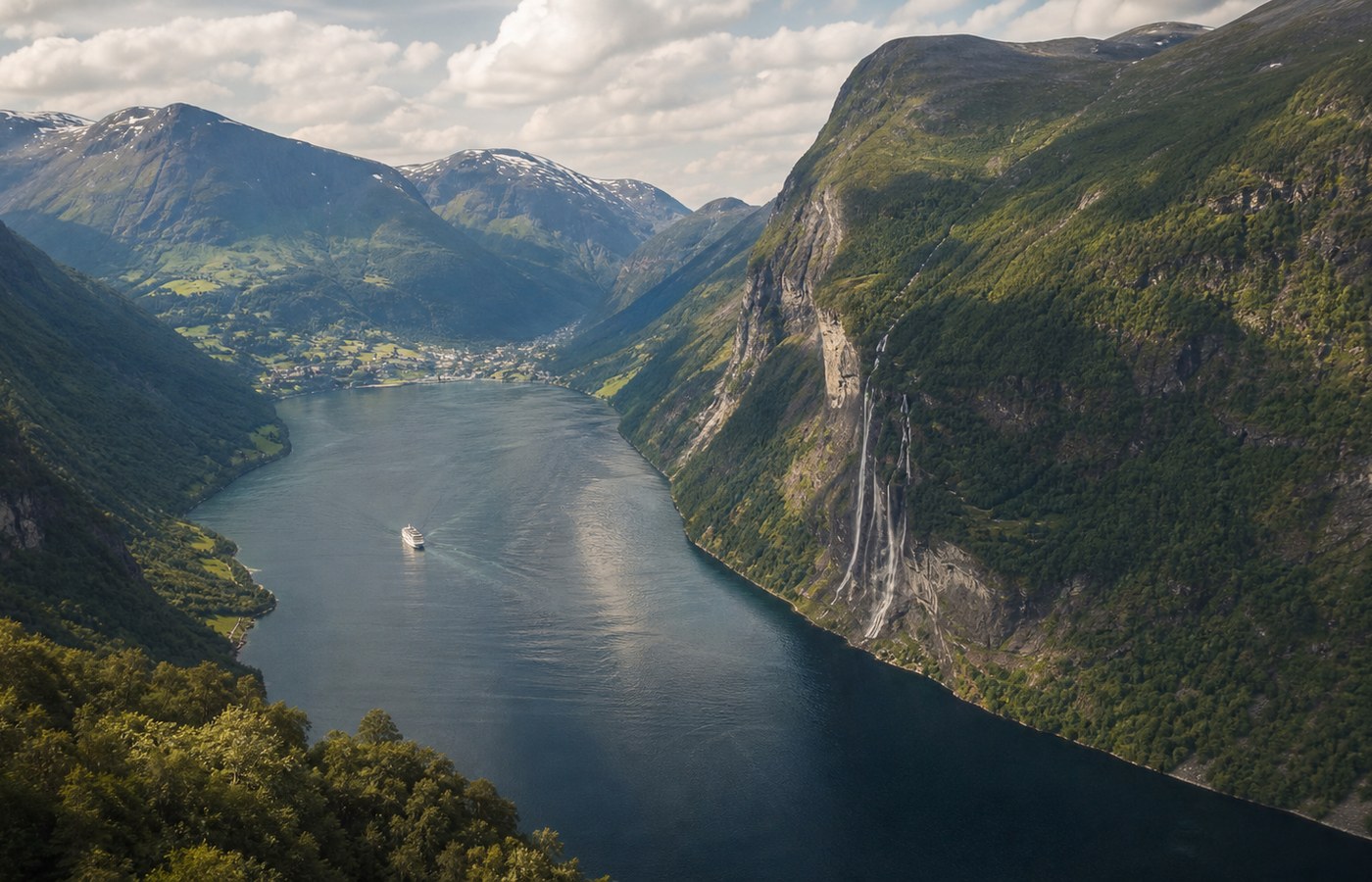 Geirangerfjord: zwei Nächte, Aussichtspunkte und Fähre